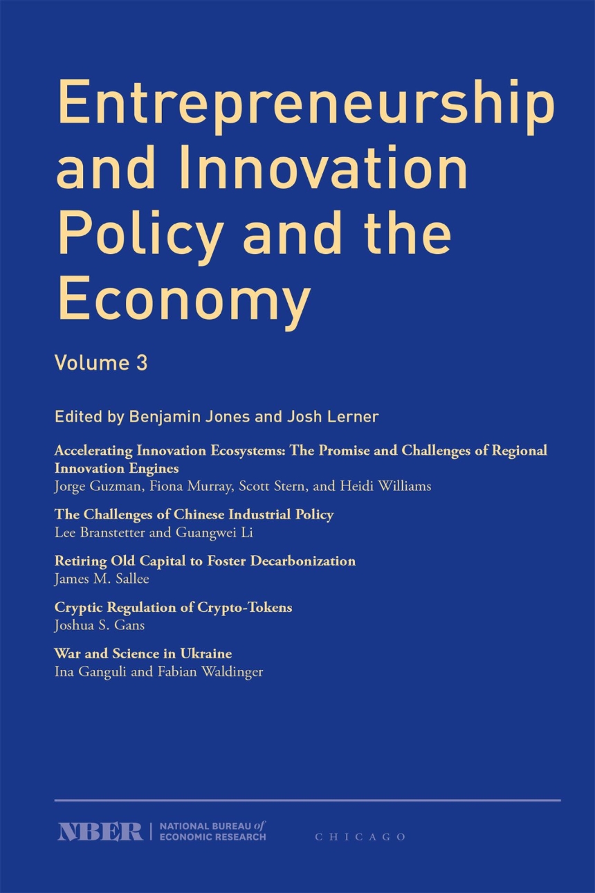 Entrepreneurship and Innovation Policy and the Economy