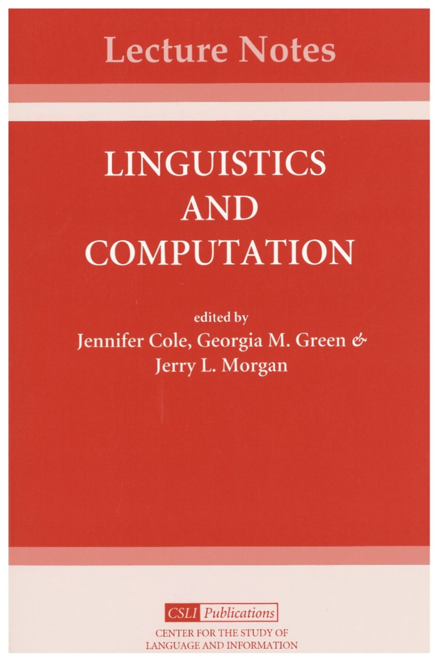 Linguistics and Computation