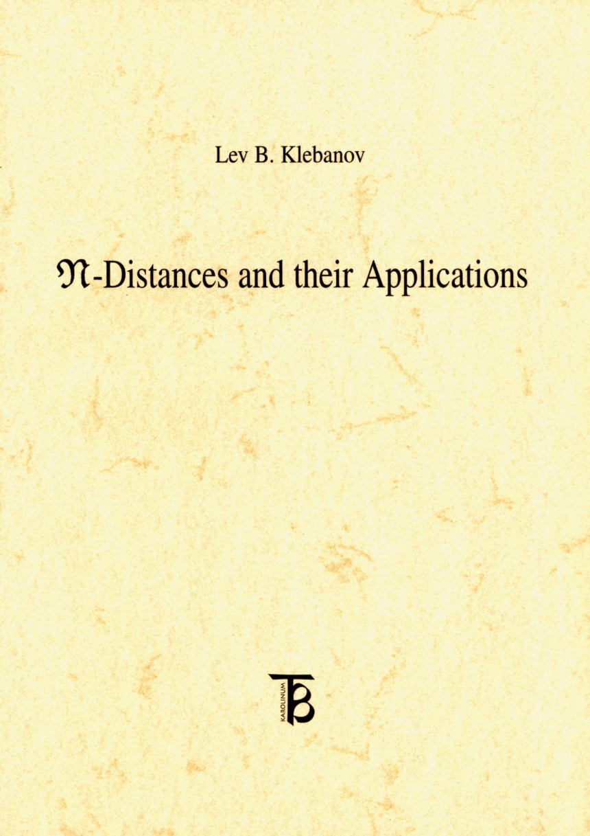 N-distances and Their Applications