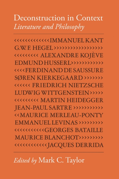 Deconstruction in Context: Literature and Philosophy