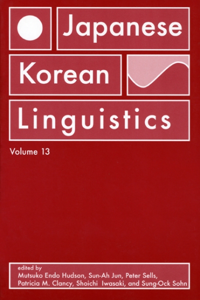 Japanese/Korean Linguistics, Volume 13