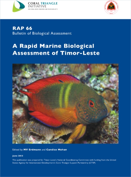 A Rapid Marine Biological Assessment of Timor-Leste: RAP Bulletin of Biological Assessment 66